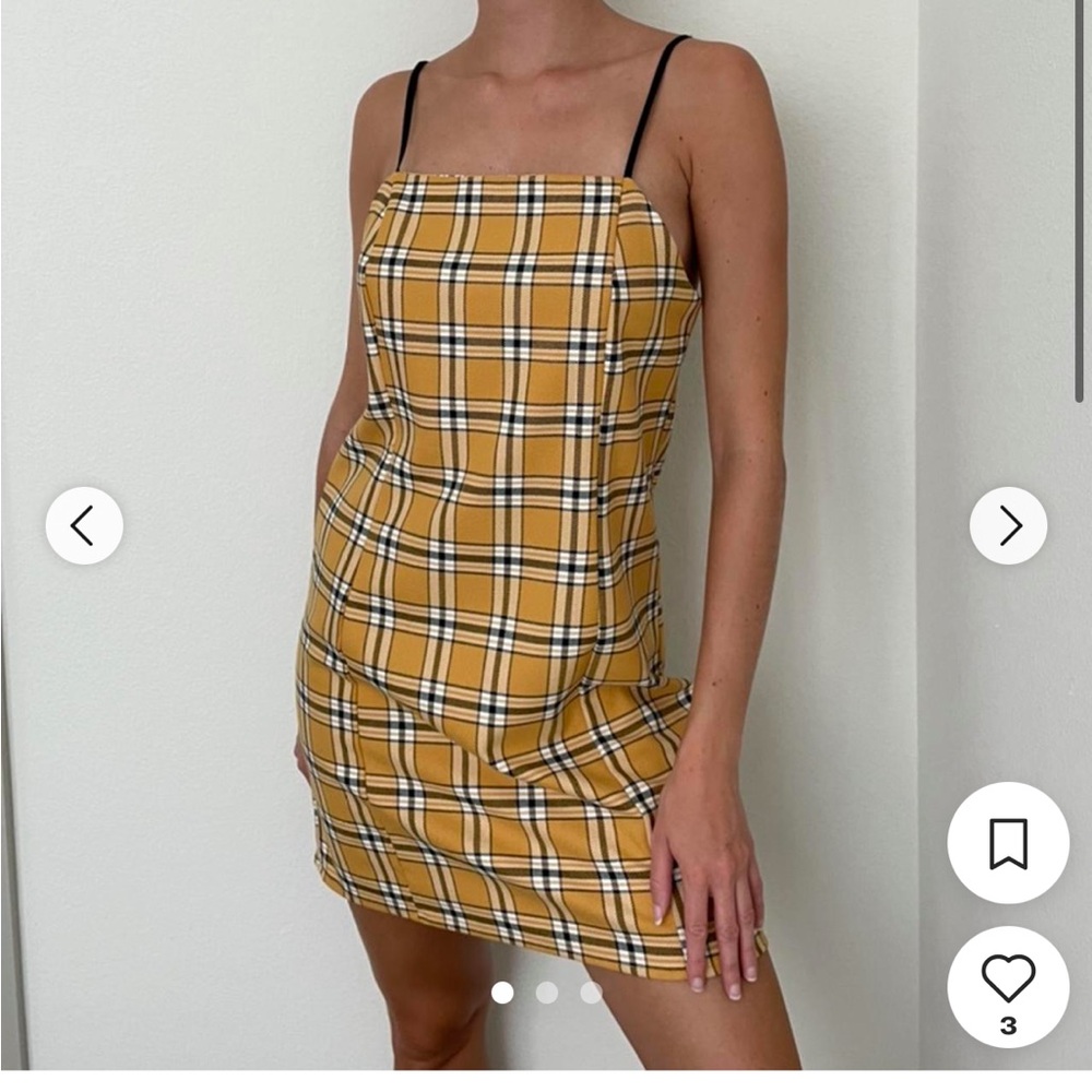 Urban Outfitters Gold Sheath Mini Dress Spaghetti Strap
